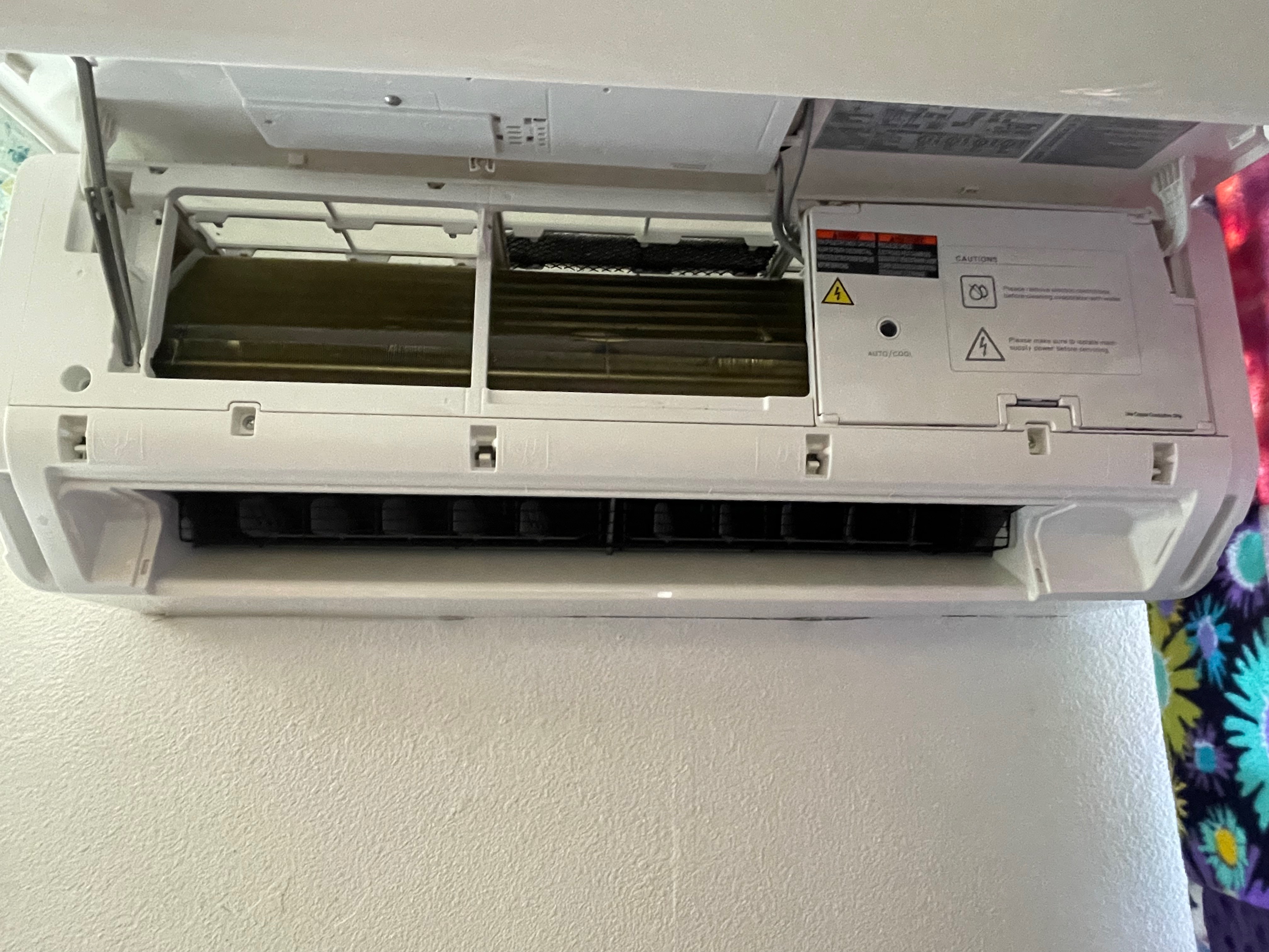 Mini split coil full view after deep cleaning – Vancouver, WA